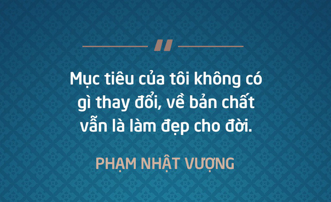 Mục tiêu của tôi không có gì thay đổi, về bản chất vẫn là làm đẹp cho đời - Phạm Nhật Vượng